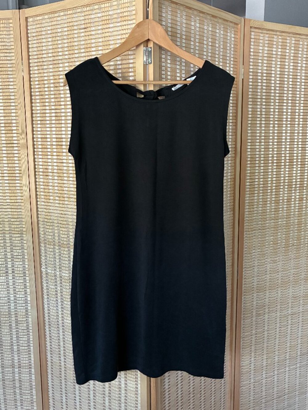 Sigrid Olsen Sandwash Black Mini Dress - Size Small